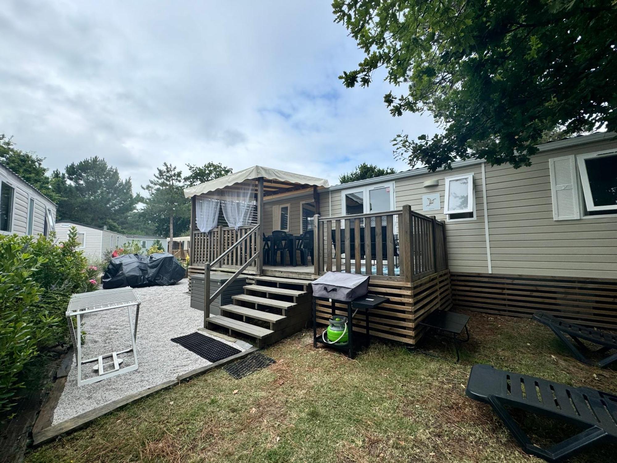 Mobil Home Xxl - Bord Lac - Camping Les Viviers - Lege Cap Ferret Exterior foto